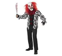 California Costumes, Men's Demented Clown, Plus Size