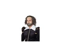 California Costumes Mens Shakespeare Wig, Brunette/Gray, One Size