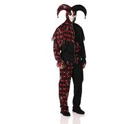 California Costumes Men's Sinister Jester Adult-Sized Costume, Black, Large