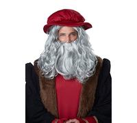 California Costumes Old Renaissance Man Costume Gray Wig & Beard Adult One Size