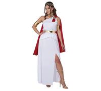 California Costumes, Roman Beauty Women's Toga, White/Red, XL