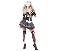 California Costumes Sexy Skeleton Costume Black