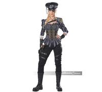 California Costumes Steampunk Captain Goth Adult Womens Halloween Costume 00891