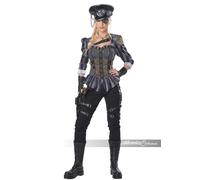 California Costumes Steampunk Captain Goth Adult Womens Halloween Costume 00891