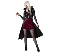 California Costumes Women's Blood Thirsty Beauty Adult Sized Costume, Black/Burgundy, M UK