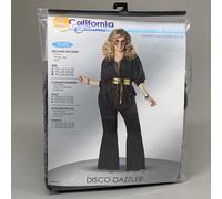 CALIFORNIA COSTUMES Women's Disco Dazzler Sz-3X (20-22) Black/Silver 01777
