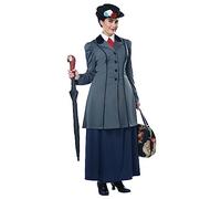 California Costumes Women's English Nanny-Adult Plus Costume Size, Black, 3X