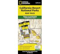 National Geographic Map Pack – California Desert: Mojave 256, Joshua Tree 226, Death Valley 221
