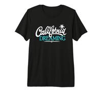 California Dreaming Beaches Surf Vacation Cali Coast Premium T-Shirt