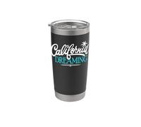 California Dreaming Beaches Surf Vacation Cali Coast Stainless Steel Insulated Tumbler