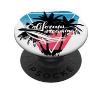 California dreaming, California beach PopSockets Adhesive PopGrip