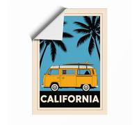 California Dreaming Vintage Unframed Wall Art Print A4 (29.7×21cm), Wall Decor for Living Room, Bedroom, Office & Home, Art Gift