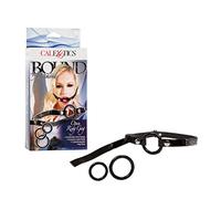 California Exotic Novelties Bound By Diamonds Open Ring Gag Black