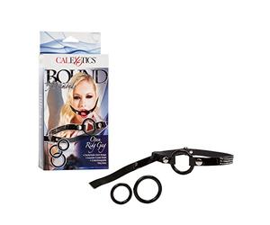 California Exotic Novelties Bound By Diamonds Open Ring Gag Black
