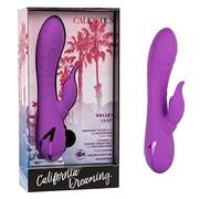 California Exotic Rechargeable Valley Vamp Pure Silicone Rabbit Clit Vibrator