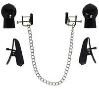 California Exotic Novelties His Nipple 3-Piece Set, Black