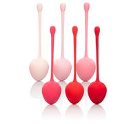 California Exotic Silicone Kegel Training Set Strawberry 6 Piece 45g - 115g
