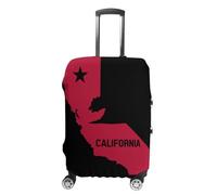 California Fag Map Luggage Cover Travel Suitcase Protector Anti-Scratch Suitcase Cover L