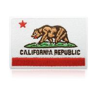 California Flag Iron-on Patch | California Republic Flag Iron on Patches, USA Flag Embroidery Patch, America ironable Patch, USA Badges Finally Home