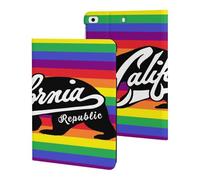 California Flag LGBTQ Compatible with iPad Protective Case ipad Mini 1/2/3/4/5 (7.9in)