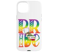 California Gay Pride in Art Block Letters Case for iPhone 15 Plus