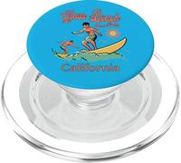 California Glass Beach Fort Bragg CA Surfer Surfing Fishing PopSockets PopGrip for MagSafe