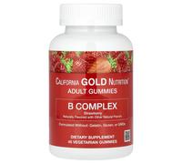 California Gold Nutrition, B Complex Gummies, Strawberry, 45 Vegetarian Gummies
