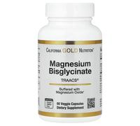 California Gold Nutrition, Magnesium Bisglycinate, Formulated with TRAACS , 200 mg, 60 Veggie Capsules (100 mg per Capsule)