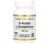 California Gold Nutrition, S-Acetyl L-Glutathione, 100 mg, 30 Veggie Capsules