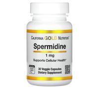 California Gold Nutrition, Spermidine, Rice Germ Extract, 1 mg, 30 Veggie Capsules