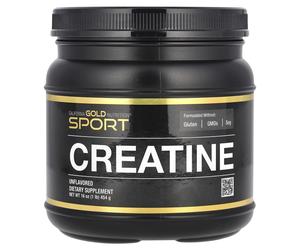 California Gold Nutrition, Sport, Creatine Monohydrate, Unflavored, 1 lb (454 g)