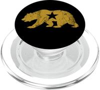 California Golden State Bear Vintage Distressed Graphic PopSockets PopGrip for MagSafe