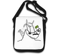 California Green Energy Dumb Wojak Meme Shoulder Bag White