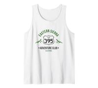 California Highway 395 Eastern Sierra Hiking Adventure Club Tank Top