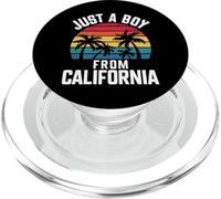 California Just A Boy From California USA State Beach PopSockets PopGrip for MagSafe