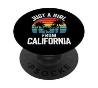 California Just A Girl From California USA State Beach PopSockets Adhesive PopGrip
