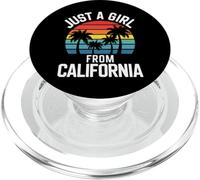 California Just A Girl From California USA State Beach PopSockets PopGrip for MagSafe