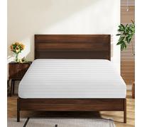 California King 100% Egyptian Cotton Fitted Sheets 600 Thread Count 16" Deep Pocket, Ultra-Soft Hotel Luxury, Durable, Breathable and Comfy Bottom Sheet (1 Cal King Fitted Sheet, Striped White)