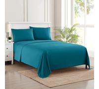 California King Sheet Sets - Breathable Luxury Sheets with Full Elastic & Secure Corner Straps Built In - 1800 Supreme Collection Deep Pocket Bedding, Sheet Set, EXTRA DEEP pocket - Cal King, Teal