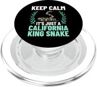 California King Snake High White PopSockets PopGrip for MagSafe