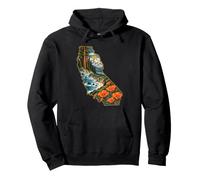 California Landscape Golden State Nature Pride Pullover Hoodie