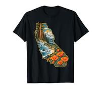 California Landscape Golden State Nature Pride T-Shirt