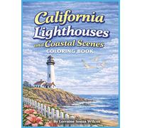 California Lighthouses and Coastal Scenes Coloring Book