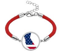 California Lucky Red String Bracelet Rope Bracelet Handmade