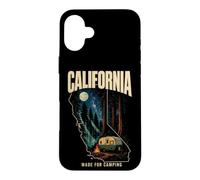 California Made For Camping Trailer Moon Stars Souvenir Case for iPhone 16 Plus