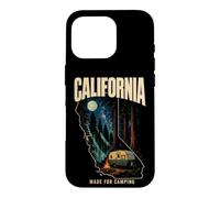 California Made For Camping Trailer Moon Stars Souvenir Case for iPhone 16 Pro