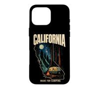 California Made For Camping Trailer Moon Stars Souvenir Case for iPhone 16 Pro Max