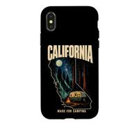 California Made For Camping Trailer Moon Stars Souvenir Case for iPhone X/XS
