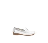 Gabor California Sporty Womens Moccasins - White, UK 7