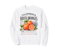 California Navel Oranges Vintage Fruit Distressed Retro Sweatshirt